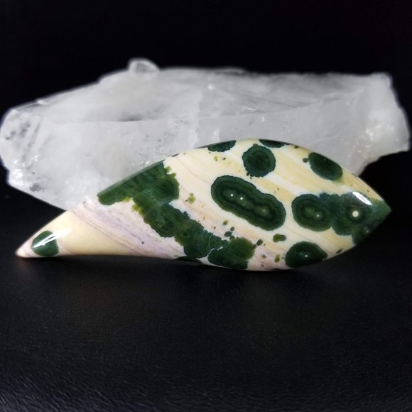 Extra Large Marovato Ocean Jasper Cabochon * 70.08 x 24.87 x 7.41mm  * Old stock - Picture 9 of 11